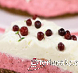 Torta s brusnicama i belom čokoladom